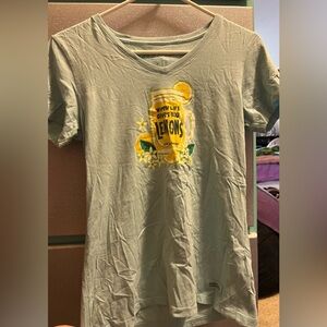 Life is Good lemonade v-neck